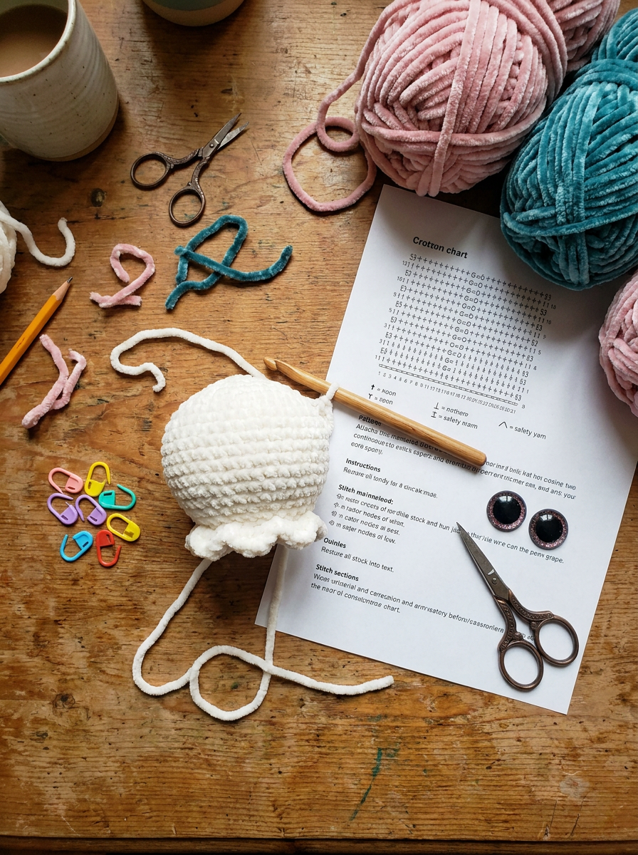 No Sew Octopus Crochet Pattern, Cute Octopus Plushie, Amigurumi Plush Octopus Pattern, Easy Beginner Friendly, PDF Digital Download DIY