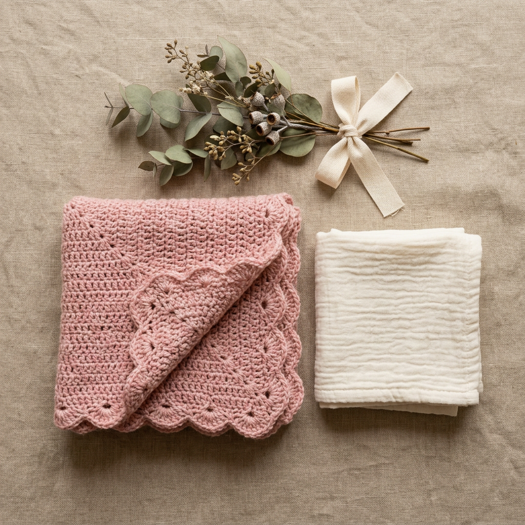 Simple Crochet Baby Blanket Pattern, Shell Stitch PDF, Beginner Friendly