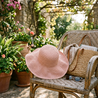 CROCHET PATTERN + VIDEO Wheatfield Sun Hat | Wheat Stitch Brim | 7 Sizes Newborn to Adult | Instant Pdf Download