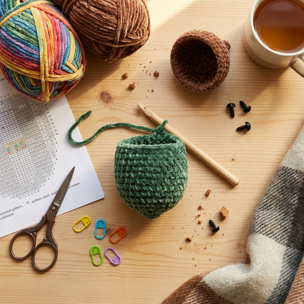 Dumpling & Steamer Crochet Pattern, The Viral No Sew Dumpling Plushie Pattern, Easy Beginner Amigurumi Food Tutorial, Kawaii Plush Tutorial