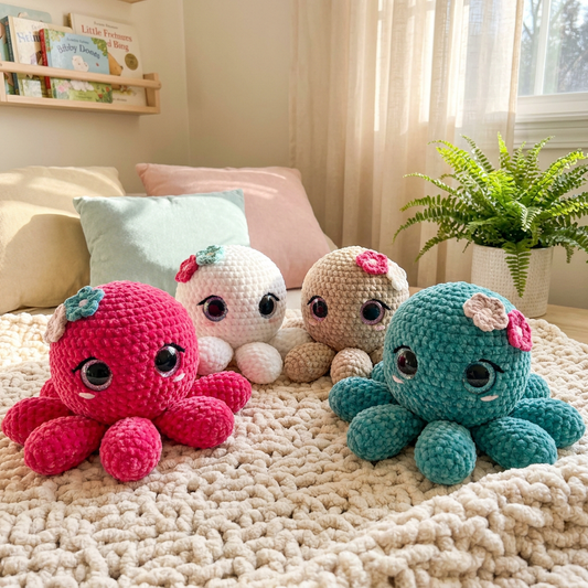No Sew Octopus Crochet Pattern, Cute Octopus Plushie, Amigurumi Plush Octopus Pattern, Easy Beginner Friendly, PDF Digital Download DIY