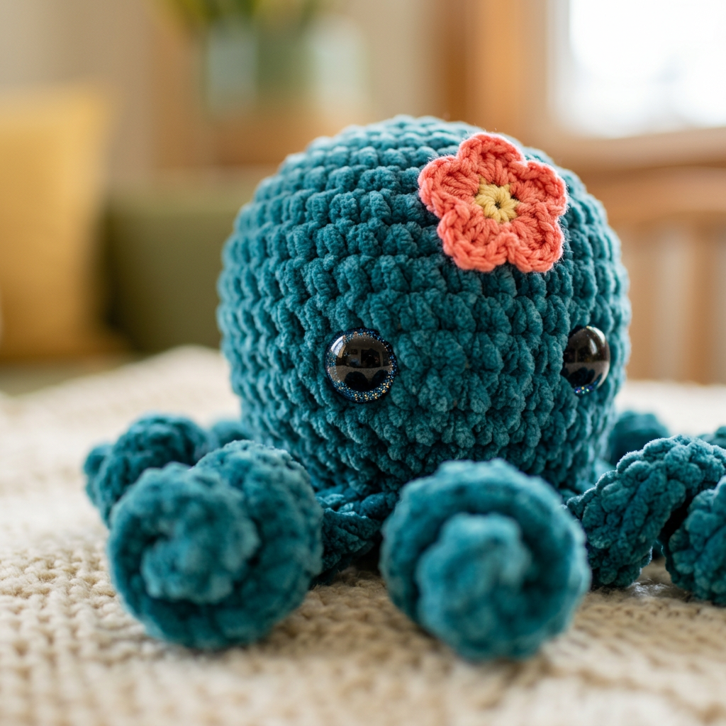 No Sew Octopus Crochet Pattern, Cute Octopus Plushie, Amigurumi Plush Octopus Pattern, Easy Beginner Friendly, PDF Digital Download DIY